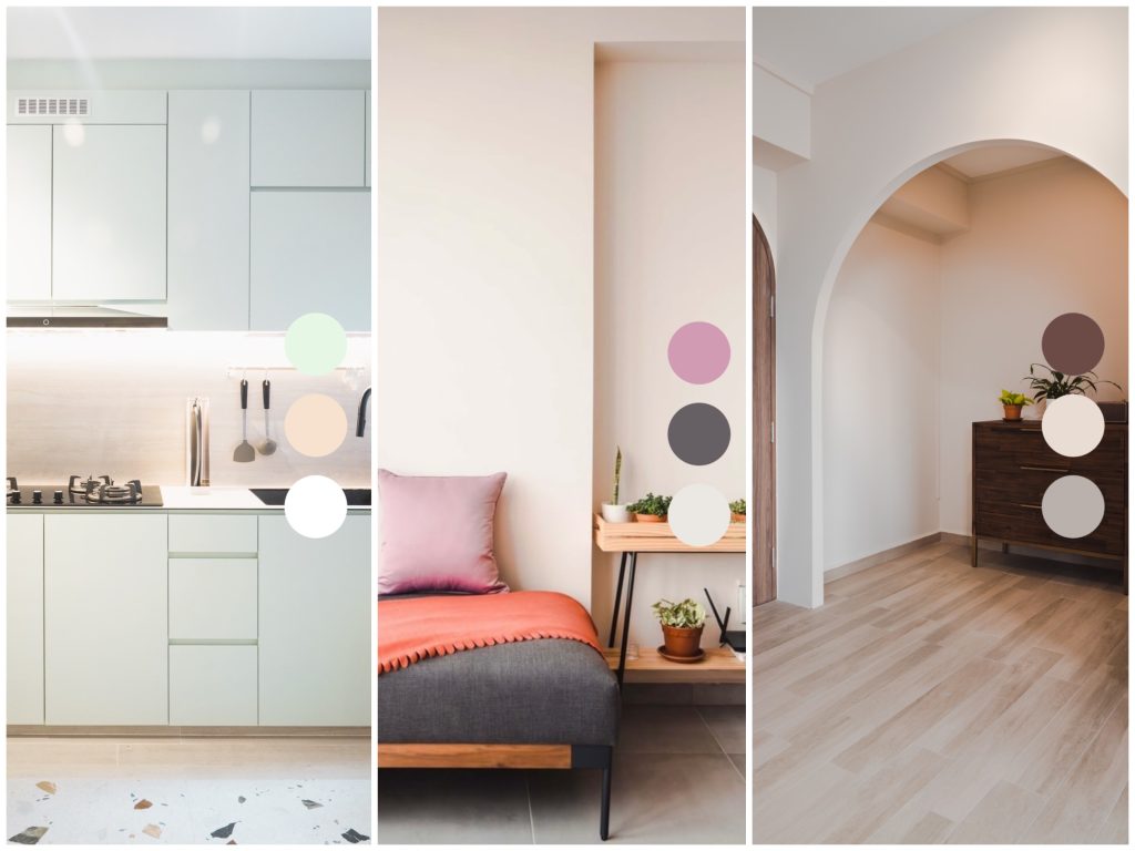 home colour theme ice cream palette inspiration