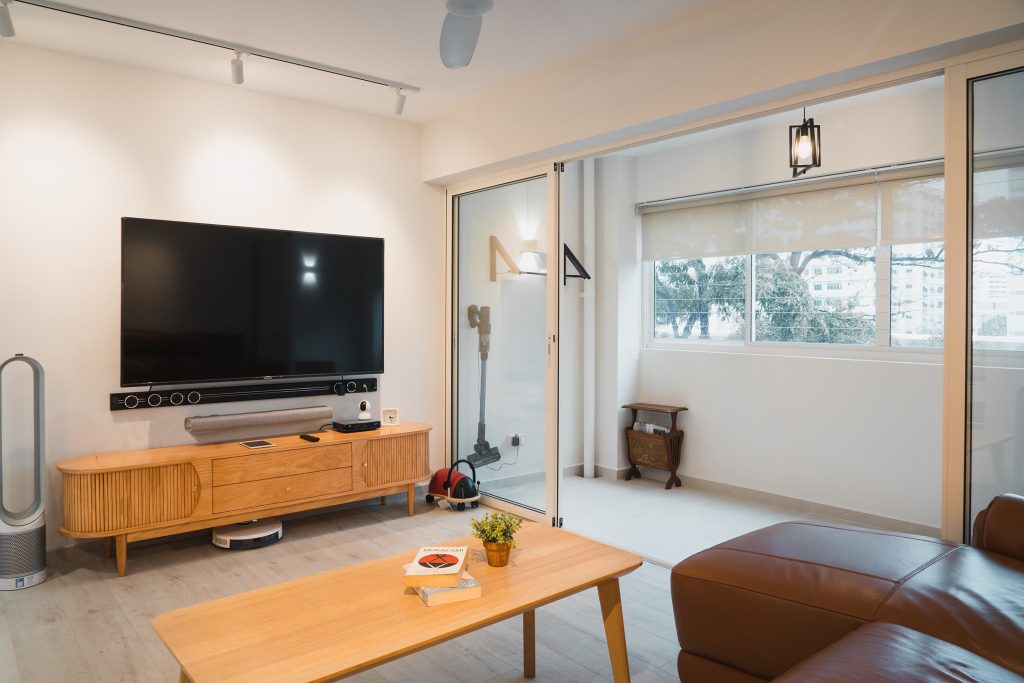 Living room home renovation interior design